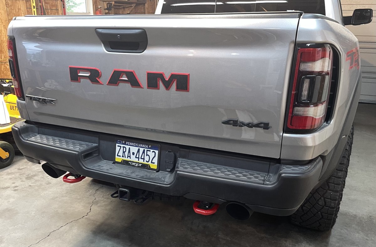 Removing, dipping, and reinstalling Ram tow hooks - Ram Rebel